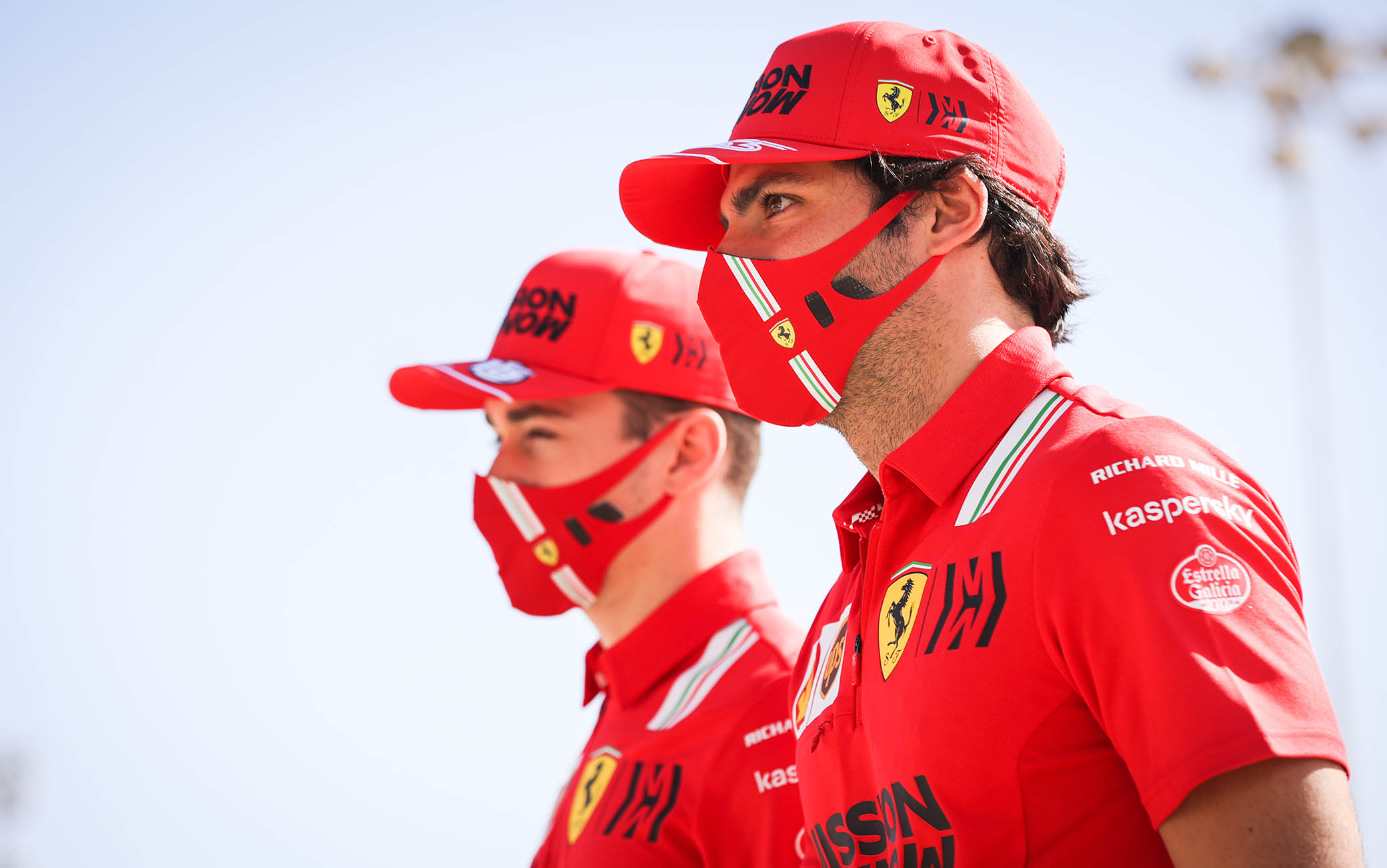 Insieme al compagno Charles Leclerc