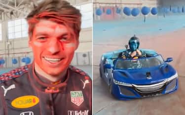 Verstappen-Perez, che spasso sulle minicar! VIDEO