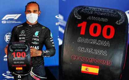 Hamilton, pole numero 100. 4° Leclerc, 6° Sainz