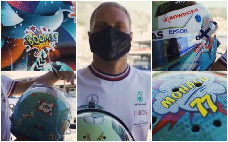 Formula 1, il casco di Bottas al GP Monaco è disegnato da Tiffany: 'La mia  fidanzata'. VIDEO | Sky Sport