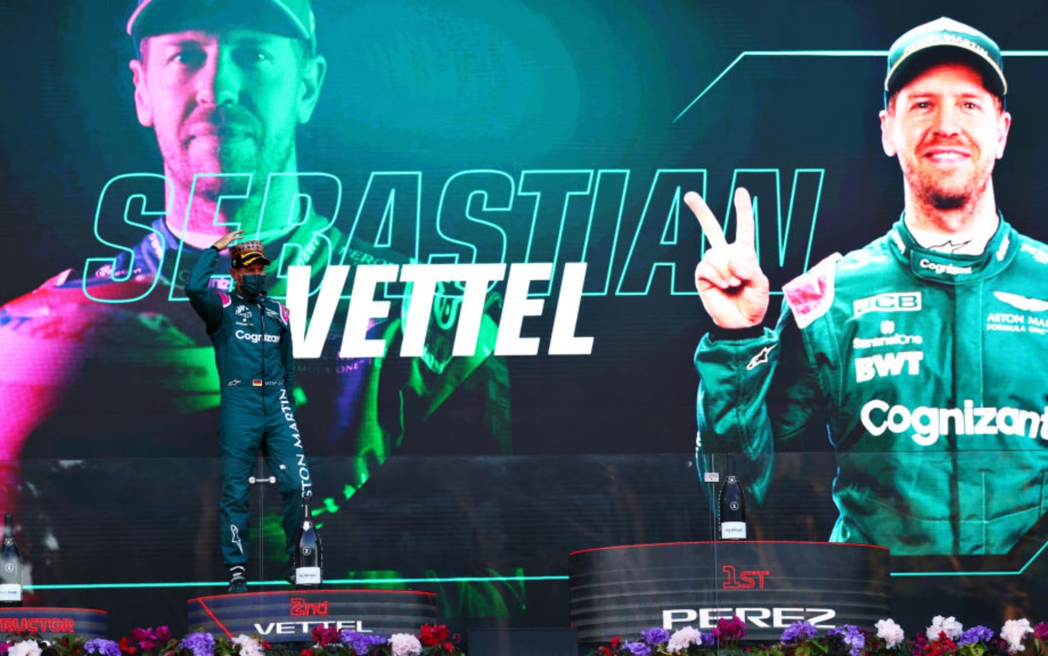 Formula 1, è tornato Vettel: 2° al GP Baku. Primo podio per l'Aston Martin. FOTO | Sky Sport