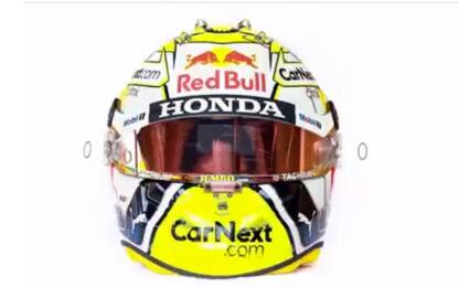 Verstappen, il casco speciale per la Stiria. VIDEO