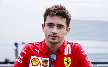 RED BULL RING, AUSTRIA - JUNE 24: Charles Leclerc, Ferrari speaks to the media during the Styrian GP at Red Bull Ring on Thursday June 24, 2021 in Spielberg, Austria. (Photo by Steven Tee / LAT Images)