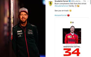 Compleanno Vettel, gli auguri della Ferrari
