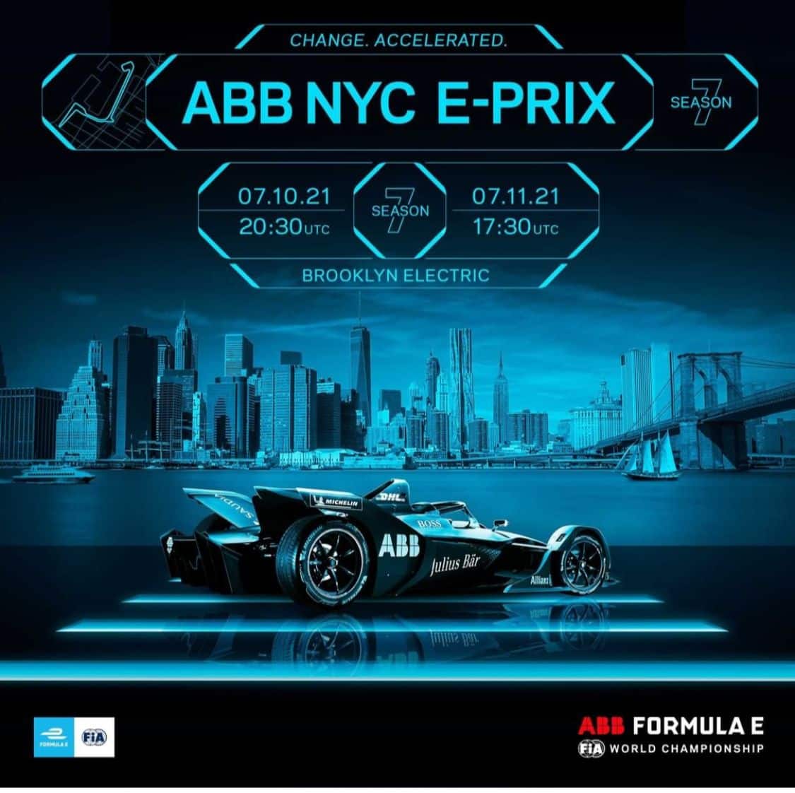 Formula E, doppio appuntamento a New York l'intero weekend live su Sky