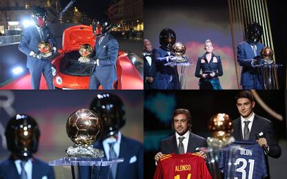 Alonso e Ocon stile "Daft Punk" al Pallone d'Oro