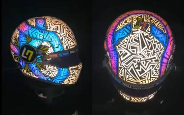 Lando Norris, casco "psichedelico" per Abu Dhabi