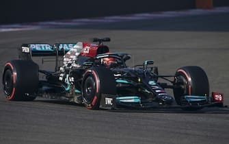 YAS MARINA CIRCUIT, UNITED ARAB EMIRATES - DECEMBER 14: George Russell, Mercedes W12 during the Abu Dhabi November testing at Yas Marina Circuit on Tuesday December 14, 2021 in Abu Dhabi, United Arab Emirates. (Photo by Mark Sutton / Sutton Images)