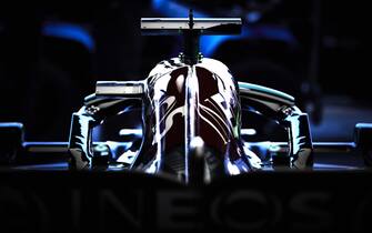 CIRCUIT ZANDVOORT, NETHERLANDS - SEPTEMBER 03: Air box cover and camera on the car of Sir Lewis Hamilton, Mercedes W12 during the Dutch GP at Circuit Zandvoort on Friday September 03, 2021 in North Holland, Netherlands. (Photo by Steve Etherington / LAT Images)