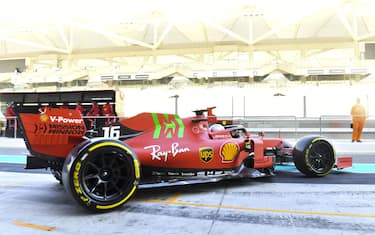 YAS MARINA CIRCUIT, UNITED ARAB EMIRATES - DECEMBER 14: Charles Leclerc, Ferrari SF90 Mule during the Abu Dhabi November testing at Yas Marina Circuit on Tuesday December 14, 2021 in Abu Dhabi, United Arab Emirates. (Photo by Sutton Images)