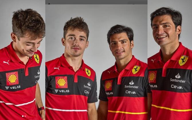 F1 2022, la Ferrari si rifà il look: nuove divise, Leclerc e Sainz i  modelli. FOTO | Sky Sport