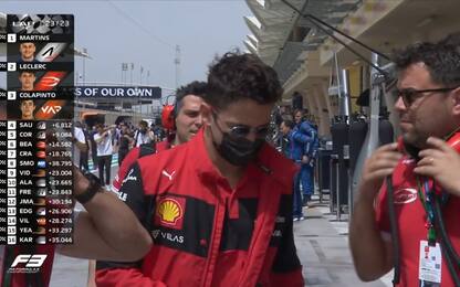 Bahrain, podio Leclerc: Arthur 2°, gioia Charles