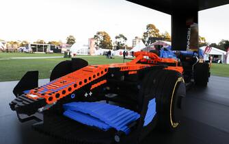 MELBOURNE GRAND PRIX CIRCUIT, AUSTRALIA - APRIL 07: Lego McLaren car during the Australian GP at Melbourne Grand Prix Circuit on Thursday April 07, 2022 in Melbourne, Australia. (Photo by Carl Bingham / LAT Images)