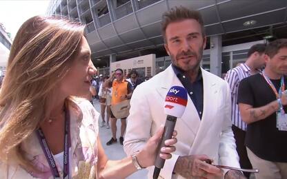 Beckham stregato dalla F1: "E' incredibile!"