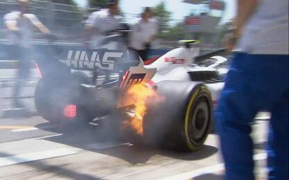 Schumacher, fiammata dalla Haas nelle Libere 3