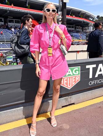 MONTE-CARLO, MONACO - MAY 28: Leonie Hanne attends qualifying ahead of the F1 Grand Prix of Monaco at Circuit de Monaco on May 28, 2022 in Monte-Carlo, Monaco. (Photo by Pascal Le Segretain/WireImage)