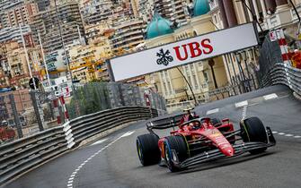 MONTE-CARLO - Carlos Sainz (55) with the Ferrari during the F1 Grand Prix of Monaco at Circuit de Monaco on May 29, 2022 in Monte-Carlo, Monaco. REMKO DE WAAL /ANP/Sipa USA