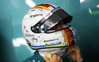 Vettel, casco speciale: "Lasciate giocare i bimbi"