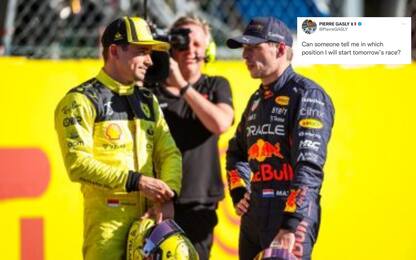 Verstappen 7°: griglia del GP e il post di Gasly