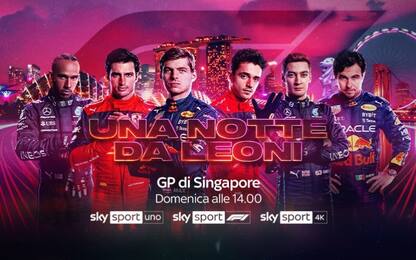 GP Singapore, domenica GP LIVE alle 14 su Sky
