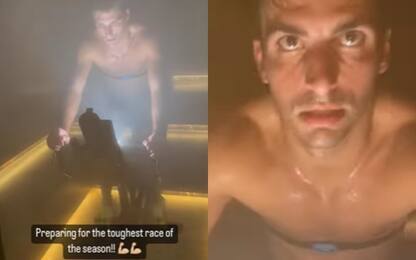 Sainz, cyclette in sauna: "Training per Singapore"