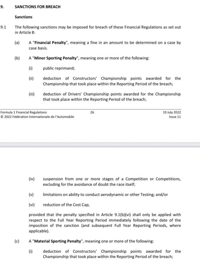 F1, Red Bull e budget cap