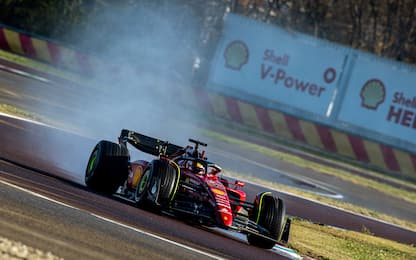Sainz a Fiorano con la F1-75 per i test Pirelli