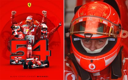 Schumi compie 54 anni: gli auguri della Ferrari