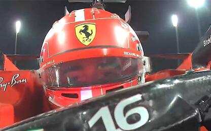 Ferrari, un giro a Sakhir con gli occhi di Leclerc