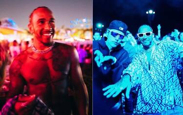 Hamilton e Bieber scatenati al Coachella Festival