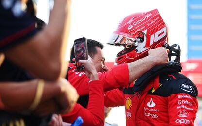 Super pole di Leclerc a Baku: Verstappen è 2°