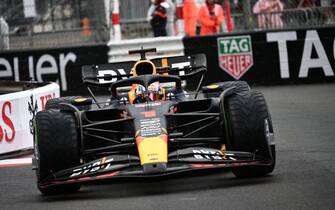 Red Bull Racing's Dutch driver Max Verstappen competes during the Formula One Monaco Grand Prix at the Monaco street circuit in Monaco, on May 28, 2023. (Photo by Jeff PACHOUD / AFP) (Photo by JEFF PACHOUD/AFP via Getty Images)