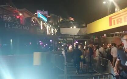Solo a Monaco: party sul rettilineo del circuito