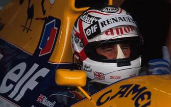 Nigel Mansell prepares to qualify.
Japanese Grand prix, Suzuka, 25 October 1992