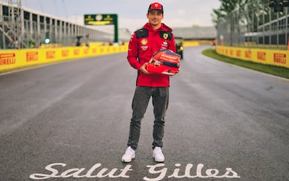 Leclerc, il casco in Canada omaggio a Villeneuve