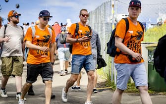 7/2/2023 - SPIELBERG - Fans arrive ahead of the Austrian Grand Prix at the Red Bull Ring on July 02, 2023 in Spielberg, Austria. ANP SEM VAN DER WAL /ANP/Sipa USA
