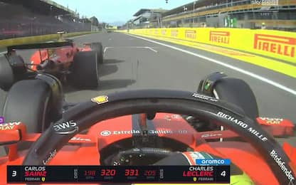 Ferrari, che duello tra Sainz e Leclerc a Monza