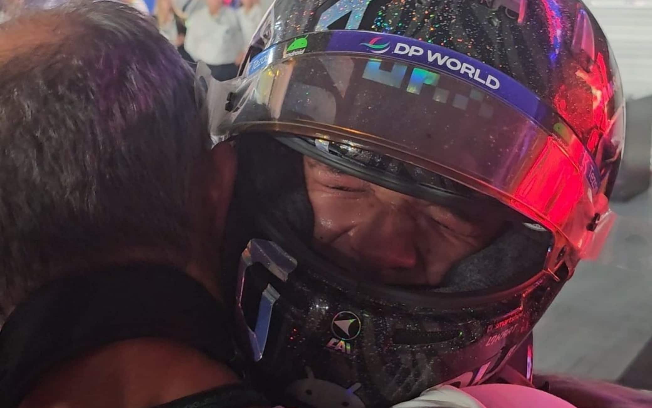 Festeggiamenti Lando Norris dopo il GP di Singapore