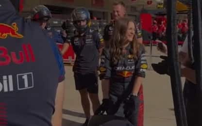 Red Bull, pit stop speciale con Drew Barrymore