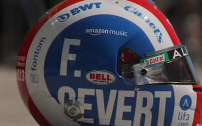 Gasly, il casco negli Usa per ricordare Cevert