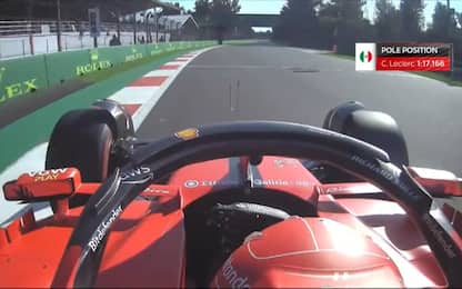 Leclerc in 1:17.166: il giro della pole in Messico