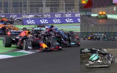 Arabia '21, duello al limite Verstappen-Hamilton