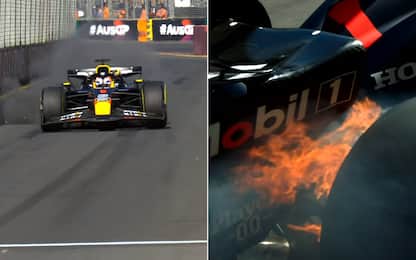 Fumo e fiamme: Verstappen si ritira dopo 2 anni