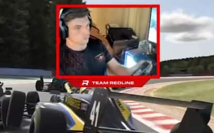 Verstappen, incredibile slalom nella gara virtuale
