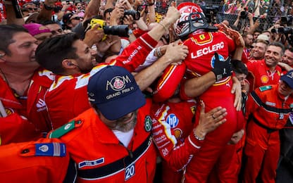Ferrari, che festa per Leclerc a Monaco! VIDEO