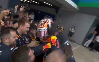 Altra vittoria da Verstappen: esultanza in Spagna