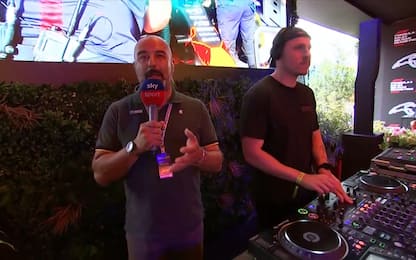 Nel paddock di Spa: Capelli diventa... DJ Ivan