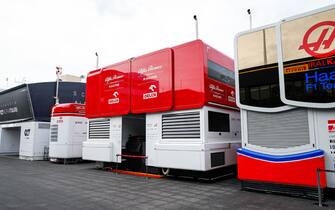 Alfa Romeo Racing ORLEN engineers truck during the Formula 1 Emirates Grand Prix de France 2021, 7th round of the 2021 FIA Formula One World Championship from June 18 to 20, 2021 on the Circuit Paul Ricard, in Le Castellet, France - Photo Florent Gooden / DPPI / LiveMedia
