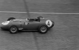 AVUS, GERMANY - AUGUST 02: Tony Brooks, Ferrari 246 during the German GP at Avus on August 02, 1959 in Avus, Germany. (Photo by LAT Images)