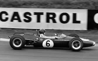 BRANDS HATCH, UNITED KINGDOM - OCTOBER 30: Jochen Rindt, Roy Winkelmann Racing, Brabham BT18 Cosworth during the Brands Hatch at Brands Hatch on October 30, 1966 in Brands Hatch, United Kingdom. (Photo by LAT Images)